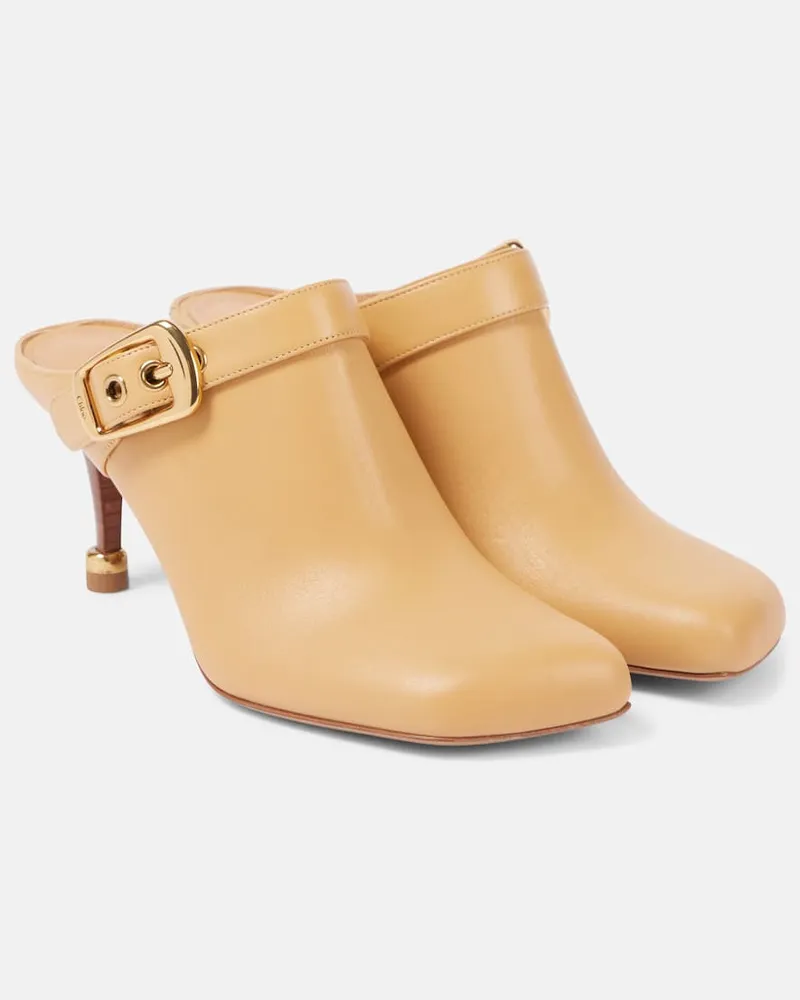 Chloé Chloé Mules Andrea aus Leder Braun