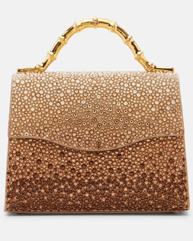 Elie Saab Tote Bag Coquette mit Swarovski®-Kristallen Beige