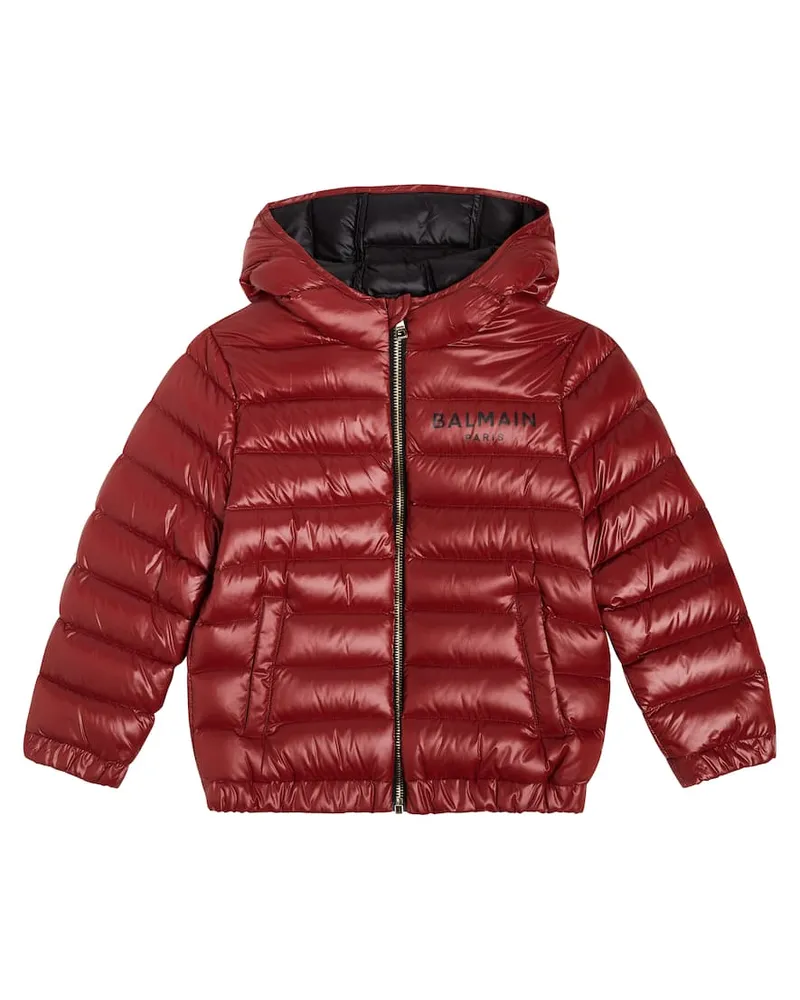 Balmain Daunenjacke Rot