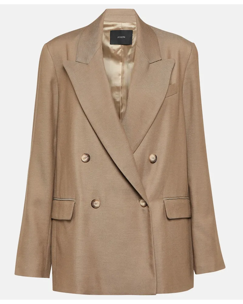 Joseph Blazer Jaden aus Twill Braun