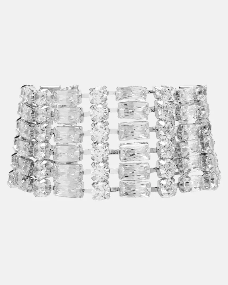 Self-Portrait Armband mit Kristallen Silber