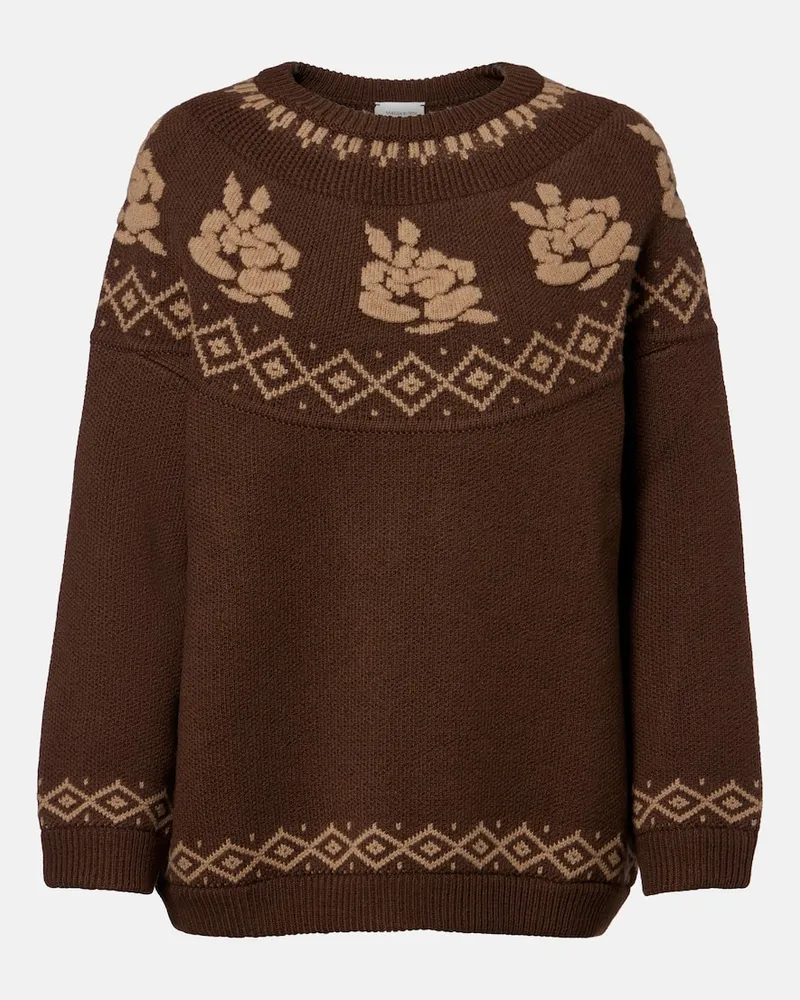 Magda Butrym Pullover aus Wolle Braun