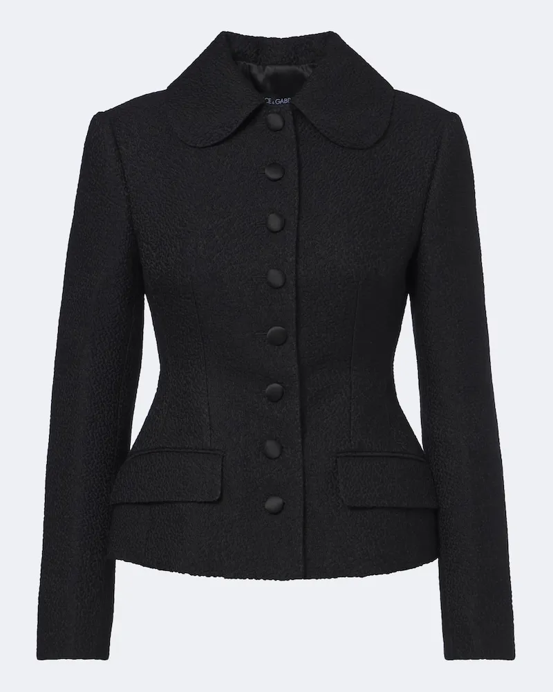 Dolce & Gabbana Blazer aus einem Wollgemisch Blau