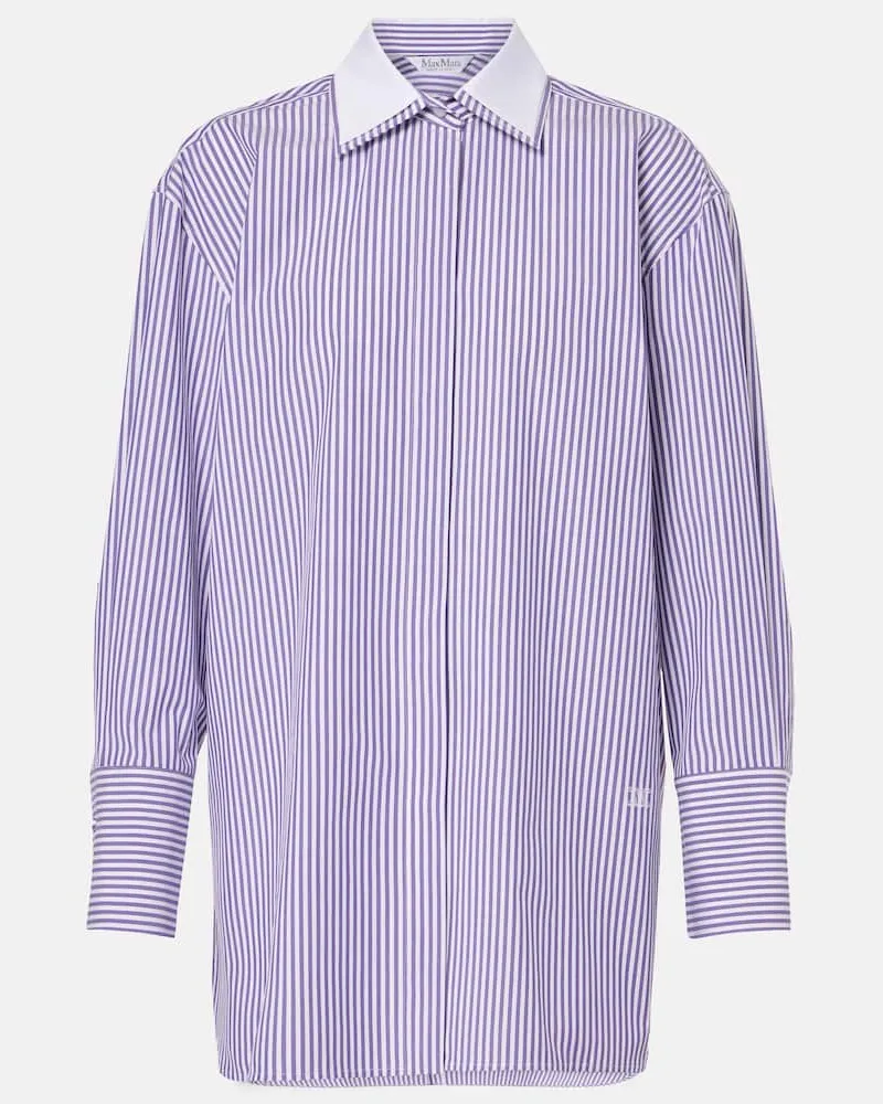 Max Mara Hemd Tubinga aus Popeline Violett