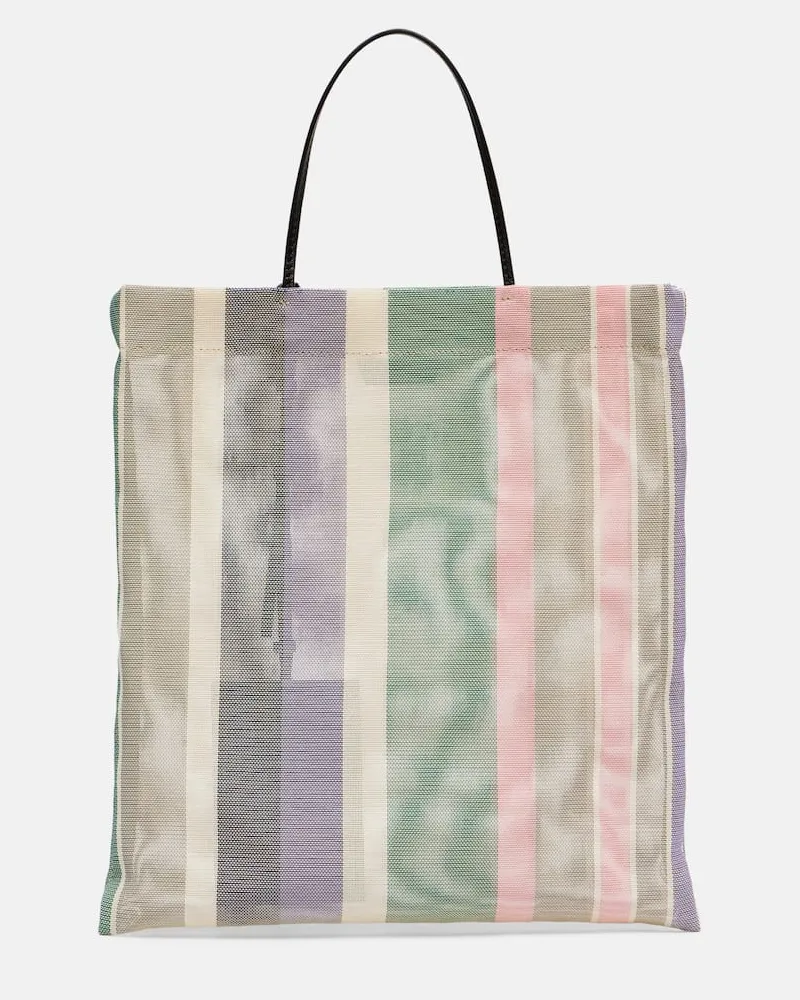 The Row Tote Bag Barn Mini aus Mesh Multicolor