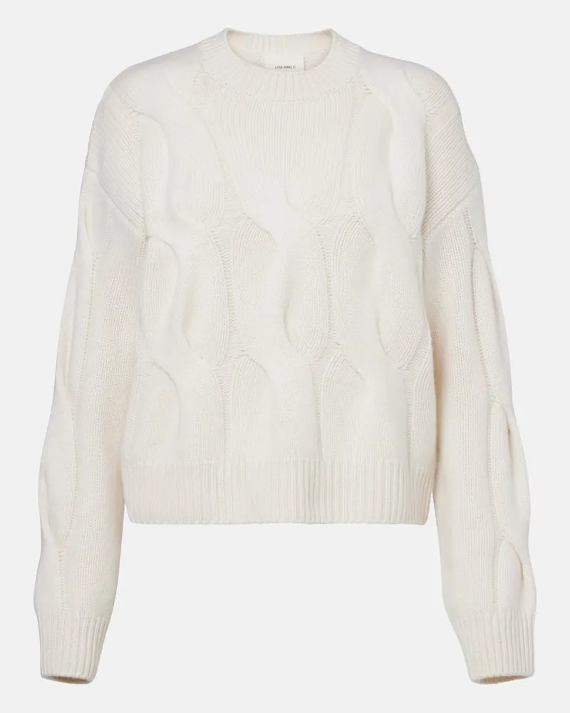Lisa Yang Pullover Sammie aus Kaschmir Weiß