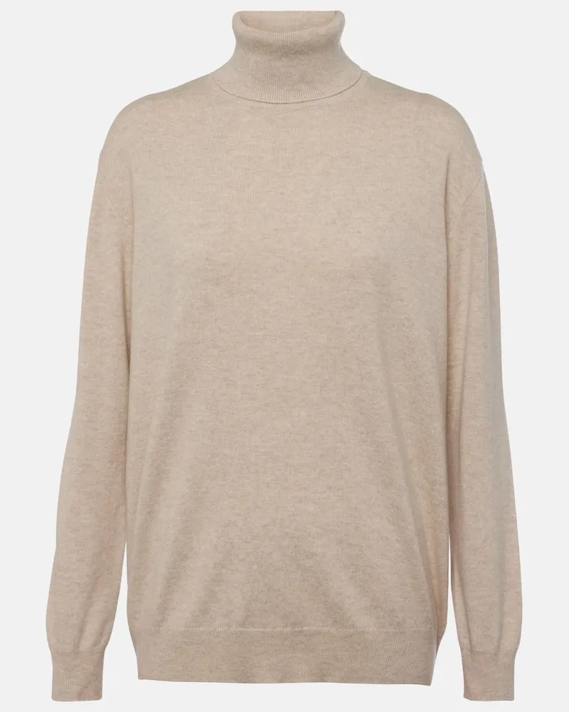 Brunello Cucinelli Rollkragenpullover aus Kaschmir Neutral
