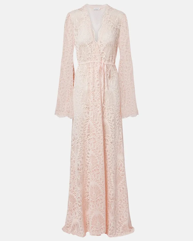 Alexandra Miro Maxikleid Ophelia aus Spitze Rosa