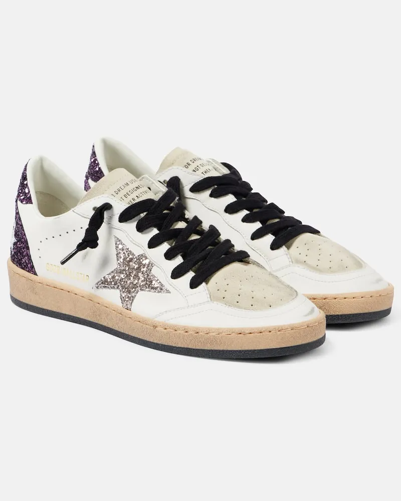 Golden Goose Sneakers Ball Star aus Leder Weiß