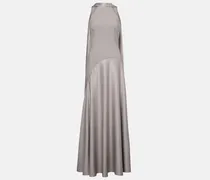 Robe Cece aus Satin und Crêpe
