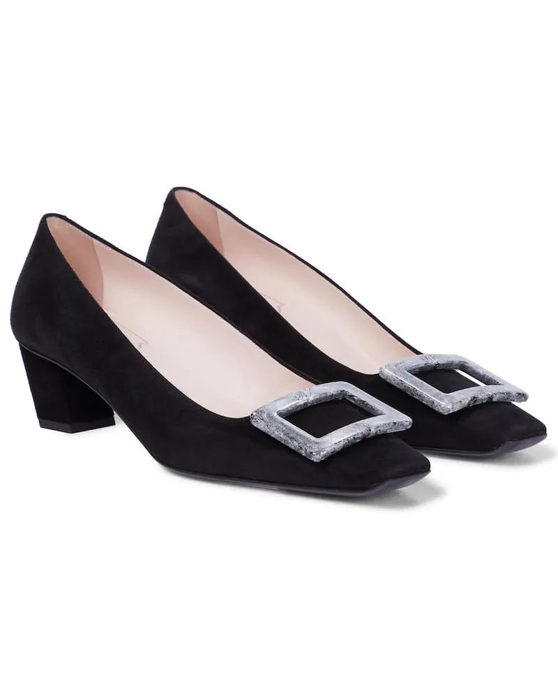 Roger Vivier Pumps Belle Vivier 45 aus Veloursleder Schwarz