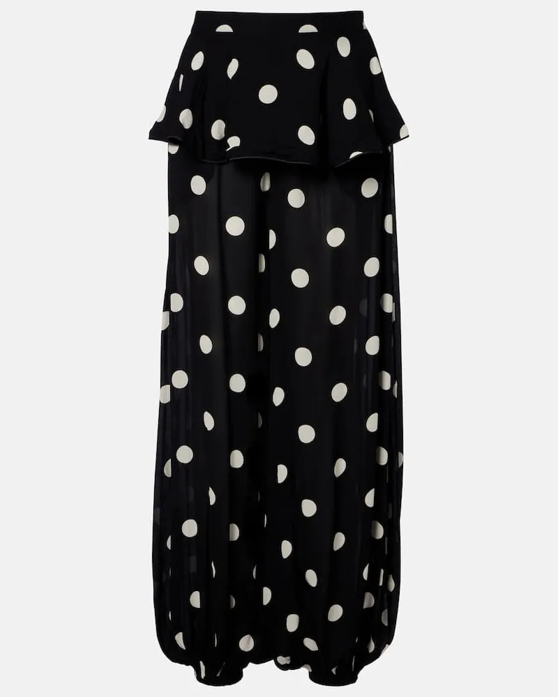 Adriana Degreas Hose Solid Schwarz