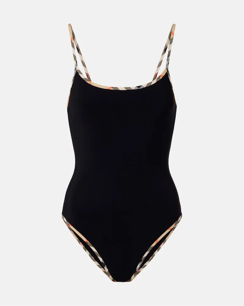 Burberry Badeanzug Burberry Check Schwarz