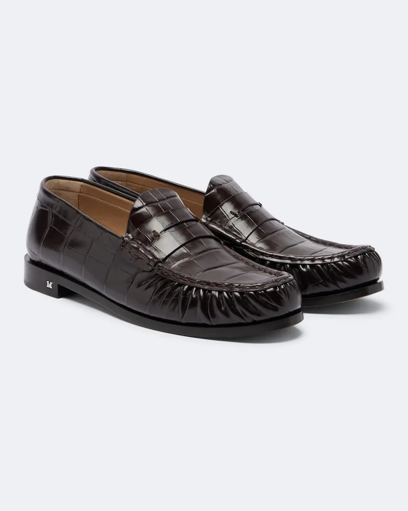 Max Mara Loafers aus Leder Braun