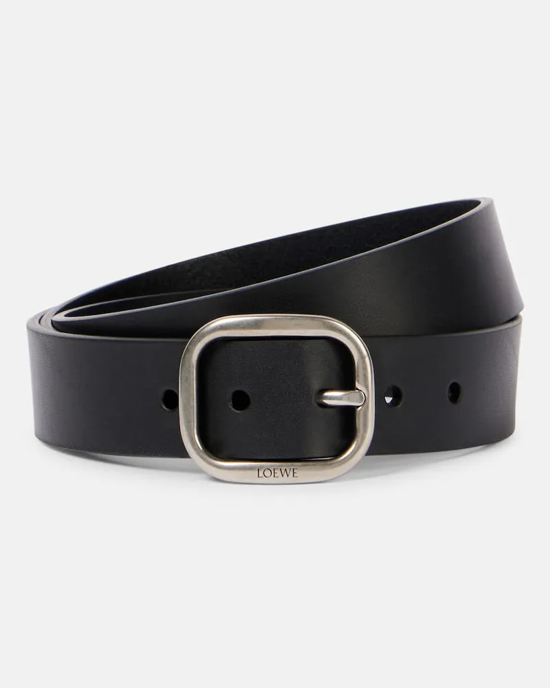 Loewe Gürtel aus Leder Schwarz