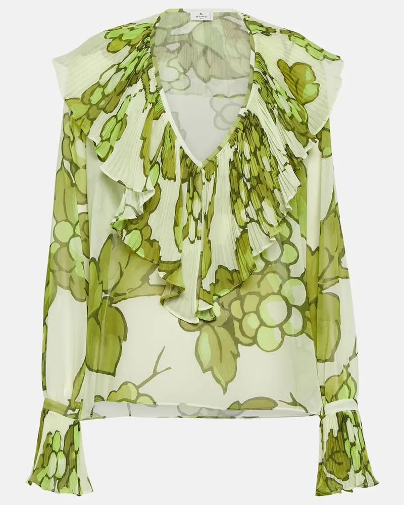 Etro Bedrucktes Top Grün