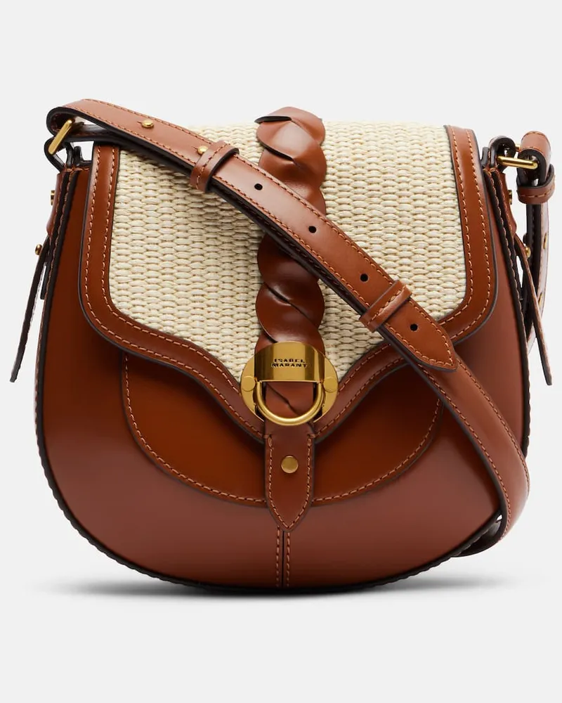 Isabel Marant Schultertasche Altay Small aus Leder Braun
