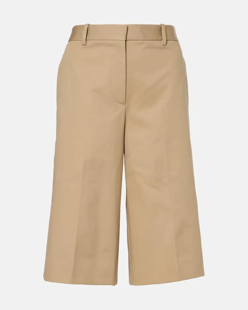 Nili Lotan Shorts Erza aus Baumwolle Beige