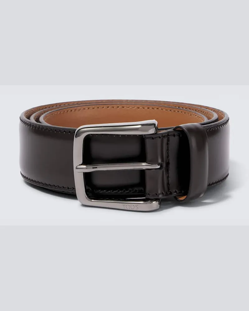 TOD'S Gürtel New Basic aus Leder Braun