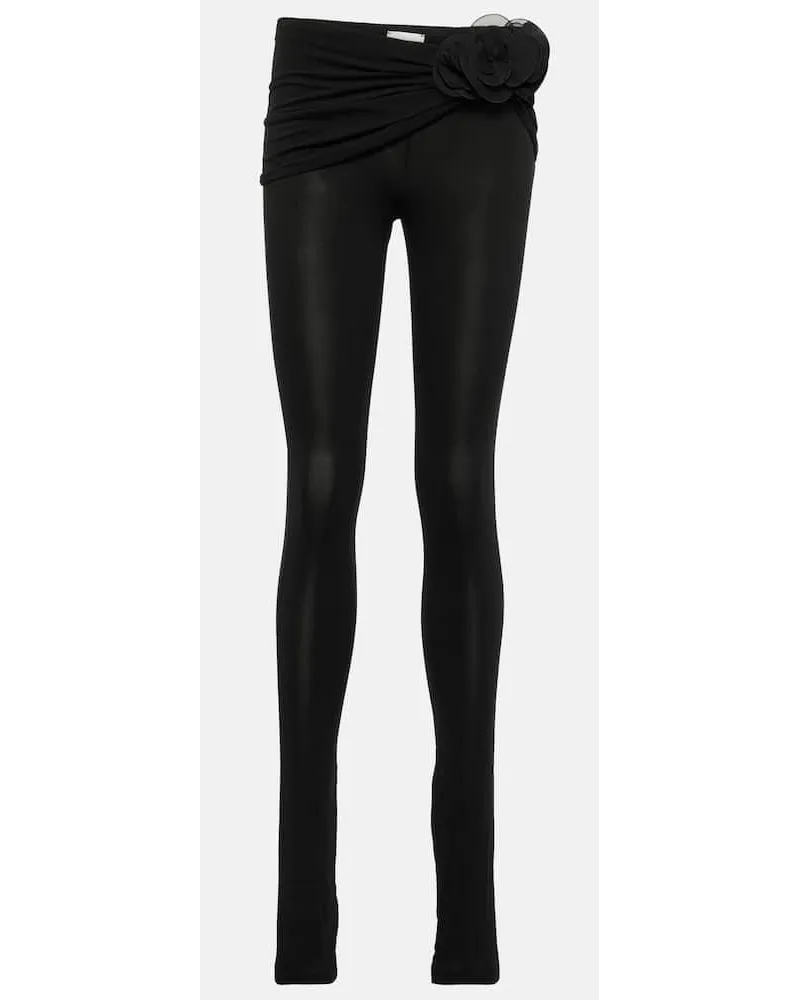 Magda Butrym Leggings aus Jersey Schwarz
