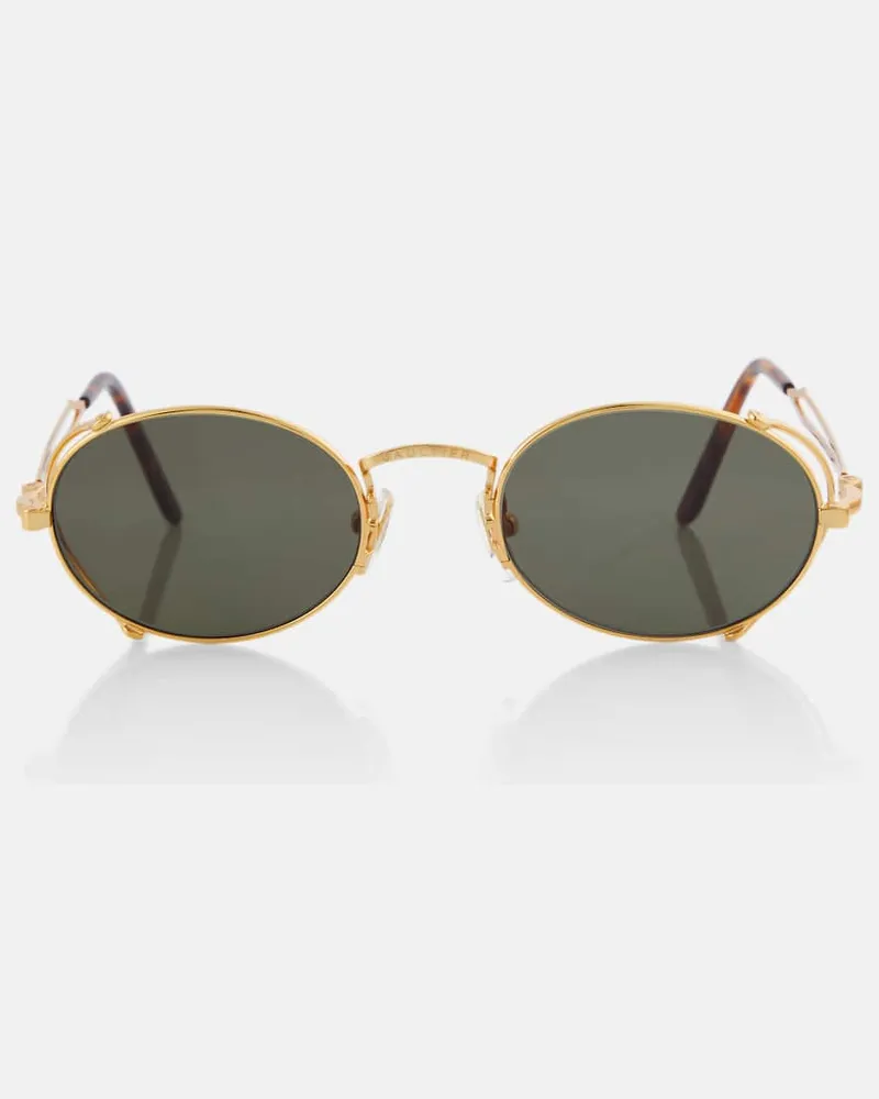 Jean Paul Gaultier Runde Sonnenbrille 55-3175 Gold