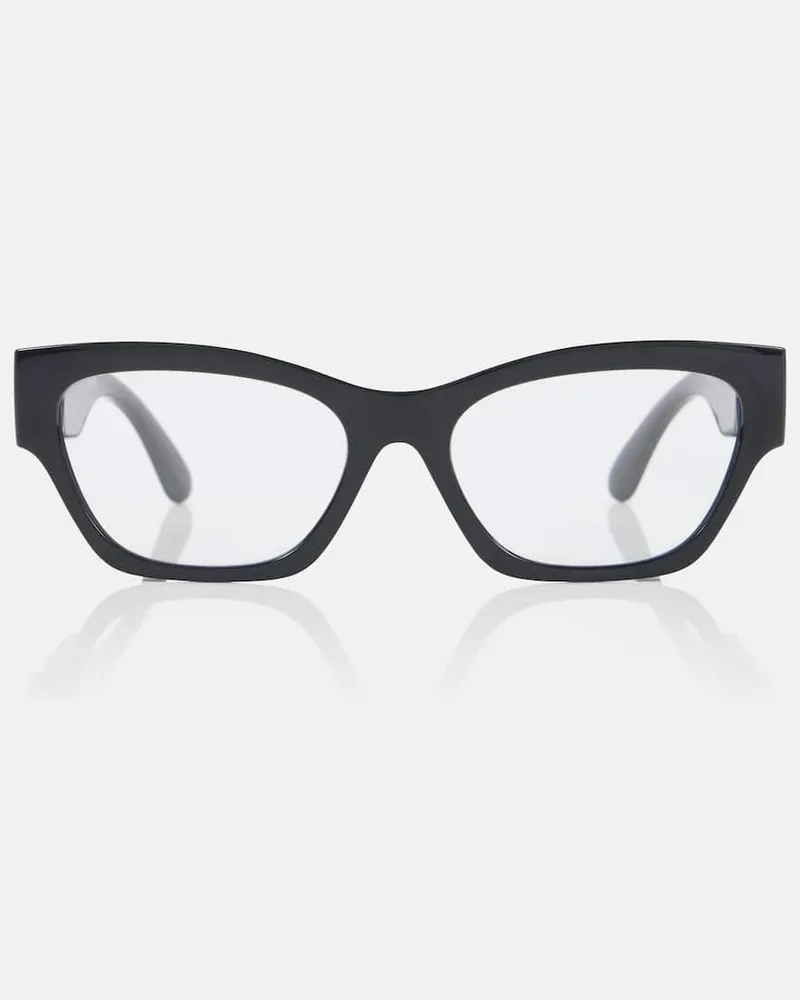 Versace Cat-Eye-Brille Biggie Schwarz