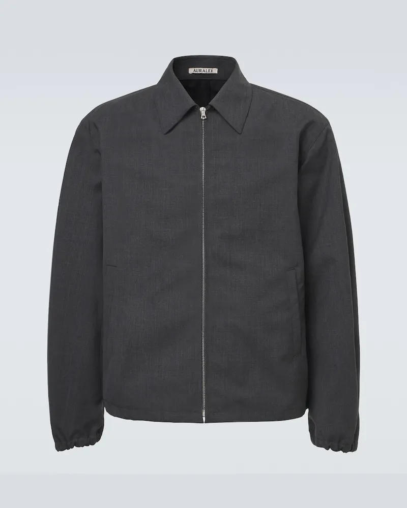 AURALEE Blouson aus Wolle Grau
