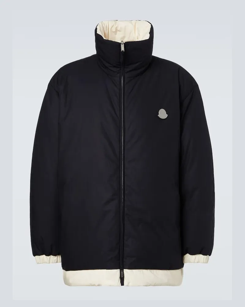 Moncler Jil Sander Wendbare Daunenjacke Blau