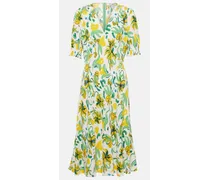 Bedrucktes Midikleid Jemma aus Crêpe