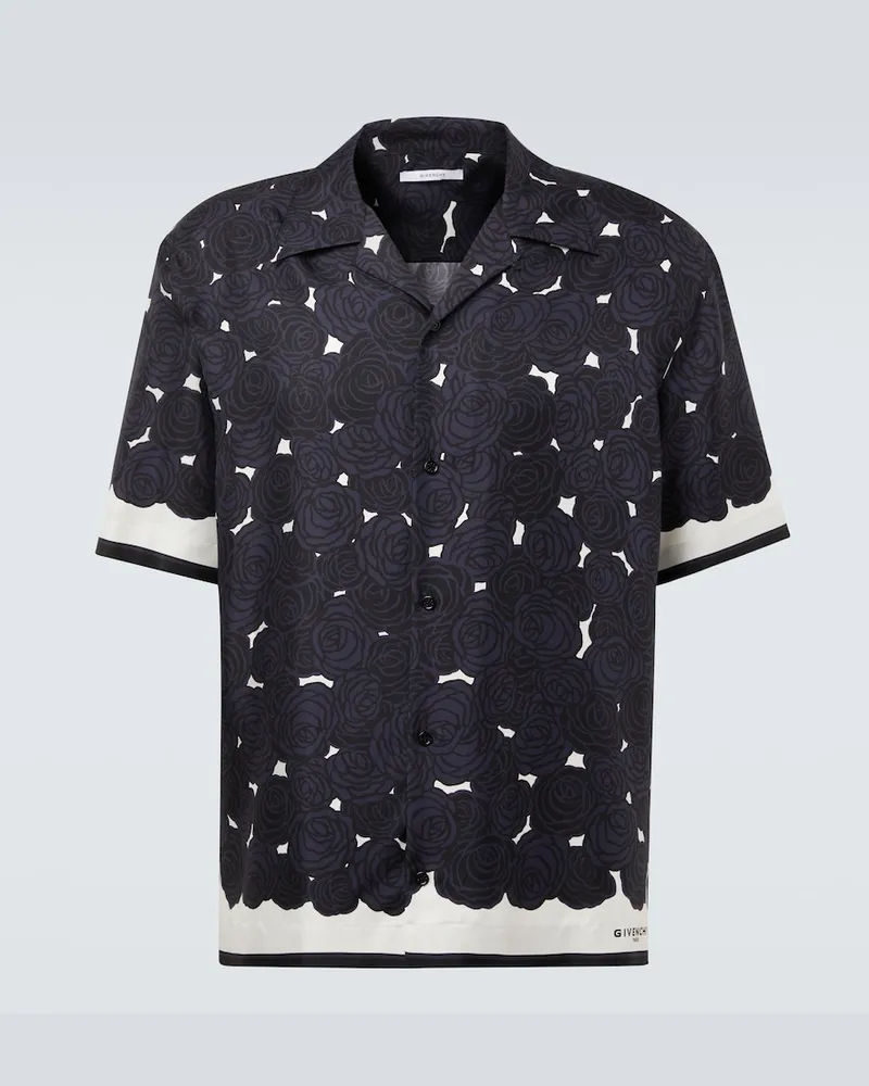 Givenchy Hemd aus Seide Blau