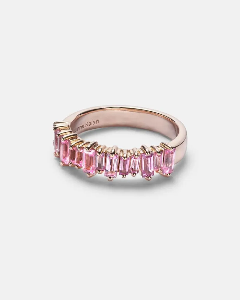 Suzanne Kalan Ring aus 18kt Roségold mit Saphiren Rosa