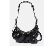 Schultertasche Le Cagole XS aus Leder