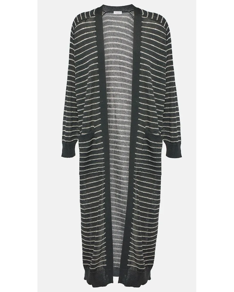 Brunello Cucinelli Cardigan Dazzling aus Baumwolle Multicolor