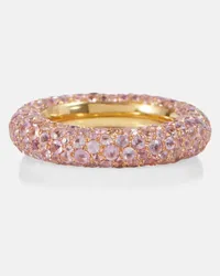 Octavia Elizabeth Ring Blossom Bubble aus 18kt Gelbgold mit Saphiren Multicolor