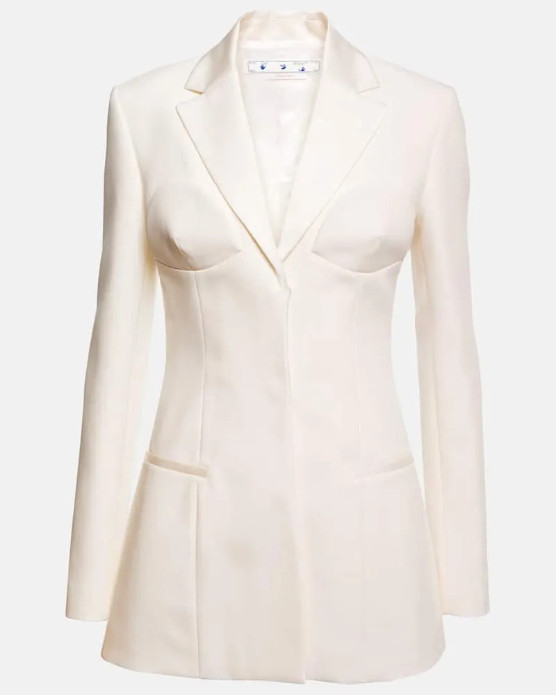 OFF-WHITE Blazer aus Cady Weiß