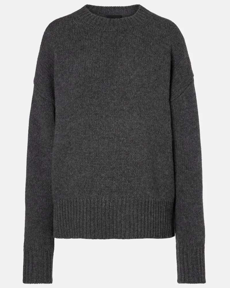 Nili Lotan Pullover Donnika aus Wolle und Kaschmir Grau