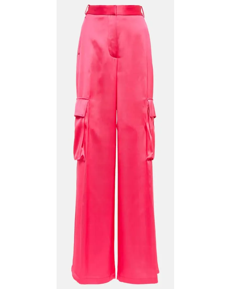 Versace Cargohose aus Satin Pink