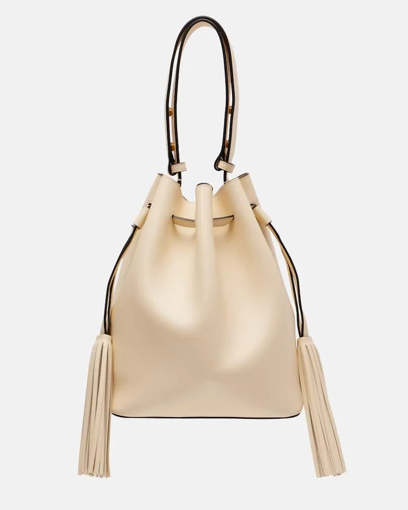 Valentino Garavani Bucket Bag So Seau aus Leder Beige