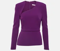 Top aus Crêpe mit Cut-outs