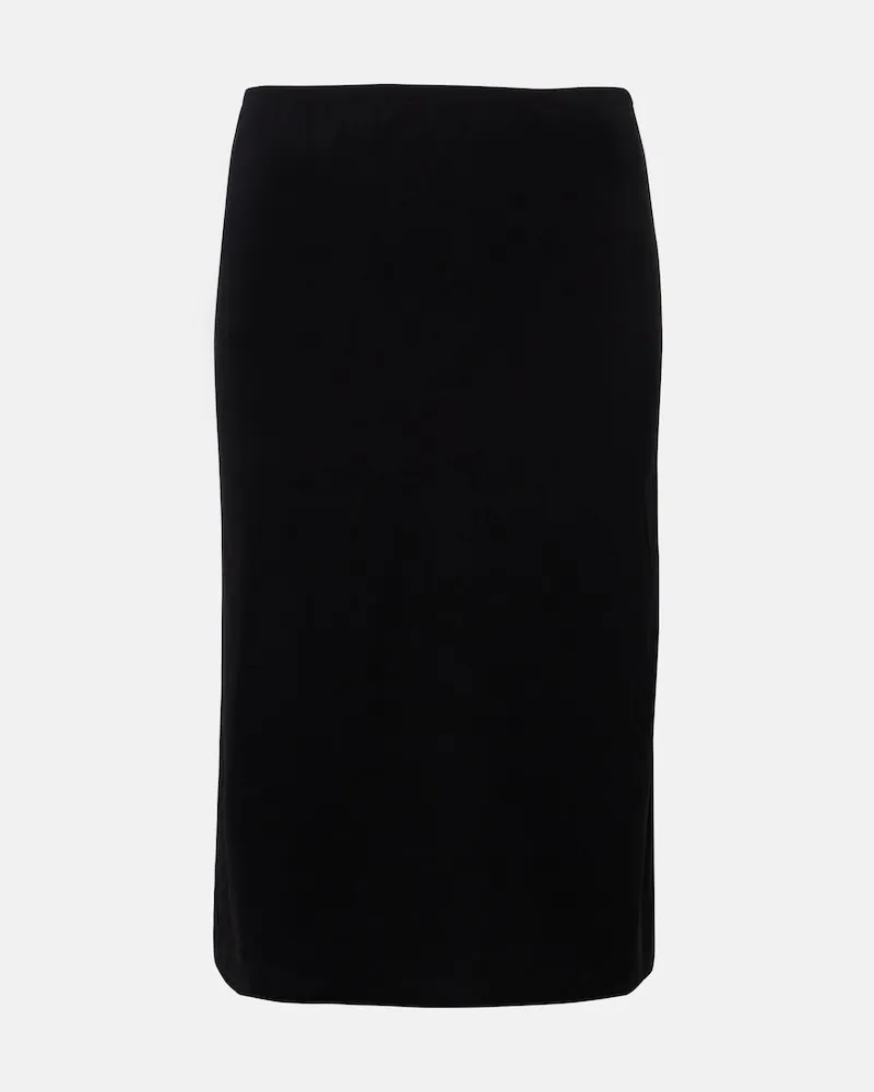 The Row Midirock Ivera aus Chiffon Schwarz