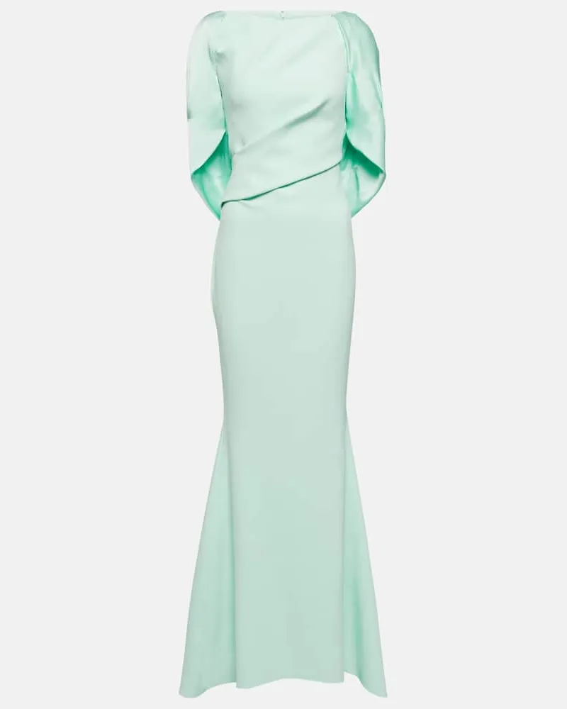 Safiyaa Robe aus Crêpe Grün