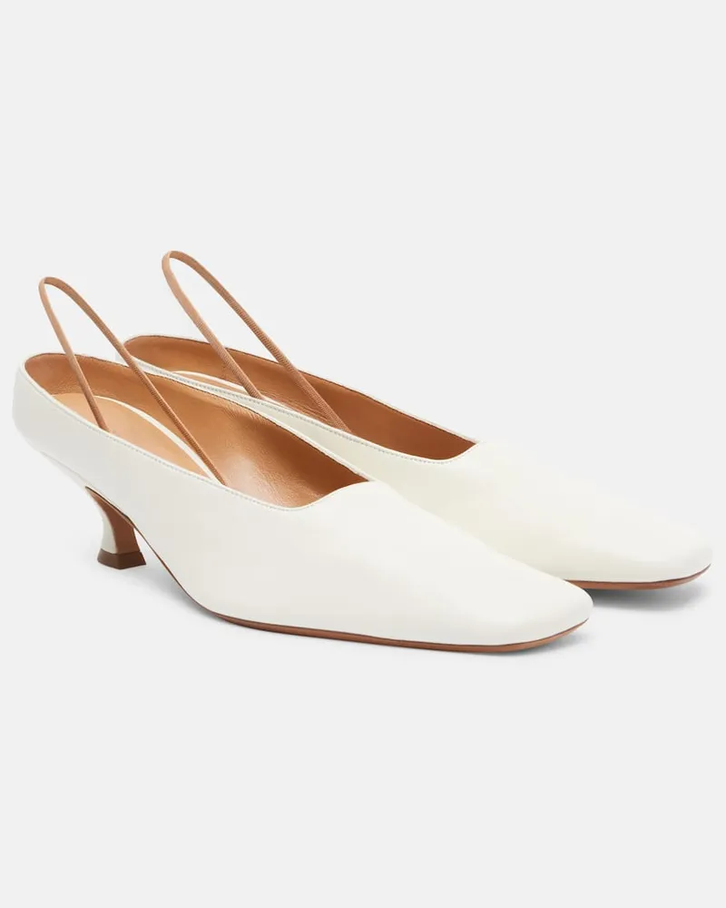 Calvin Klein Slingback-Pumps Anna aus Leder Weiß