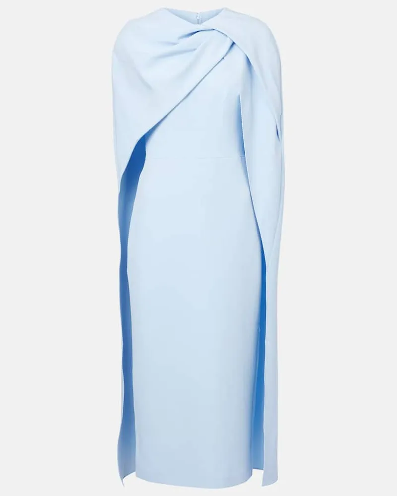Safiyaa Cocktailkleid Oria aus Crêpe Blau