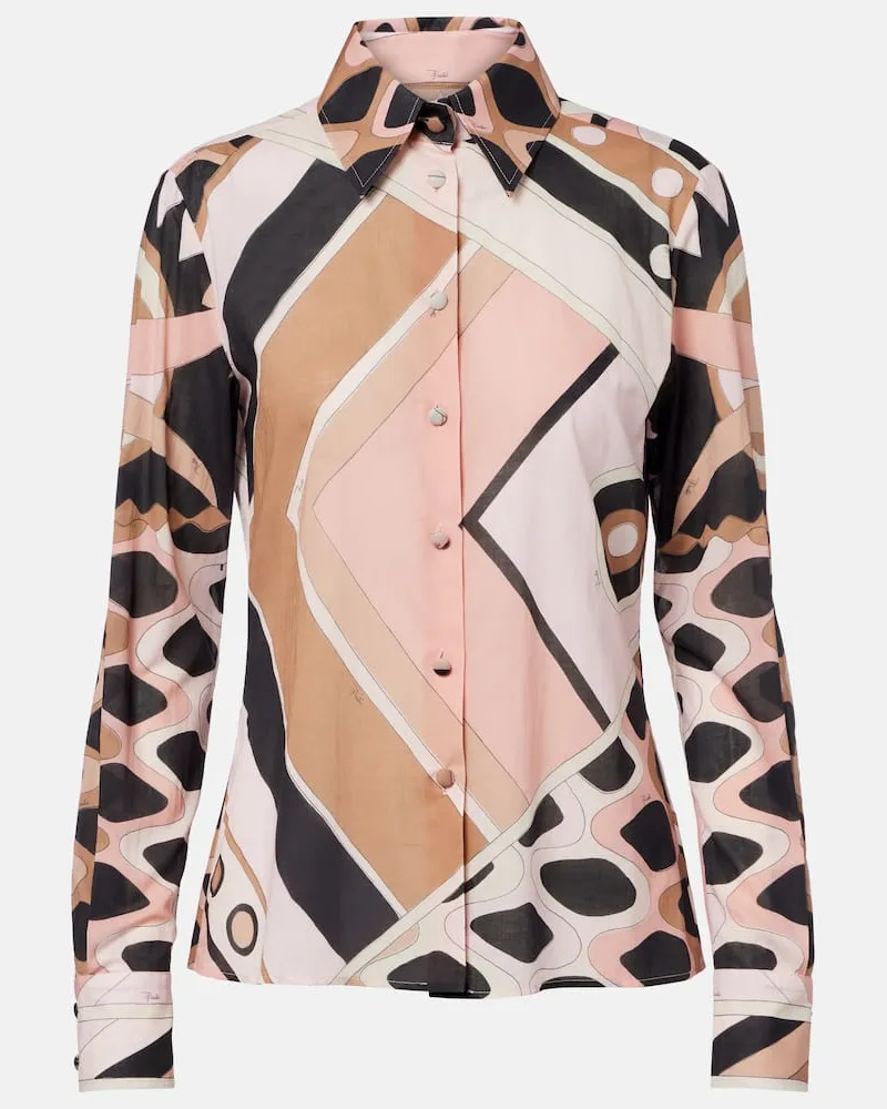 Emilio Pucci Hemd Vivara aus Baumwolle Multicolor