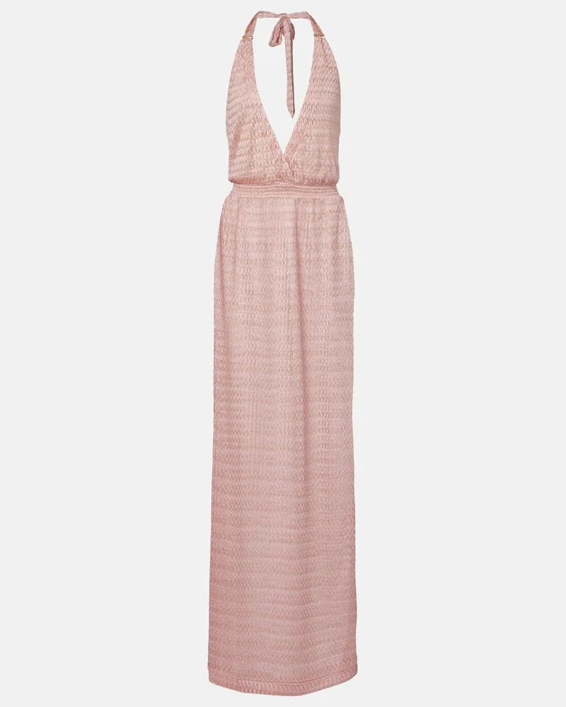 Melissa Odabash Maxikleid Mariah aus Häkelstrick Pink