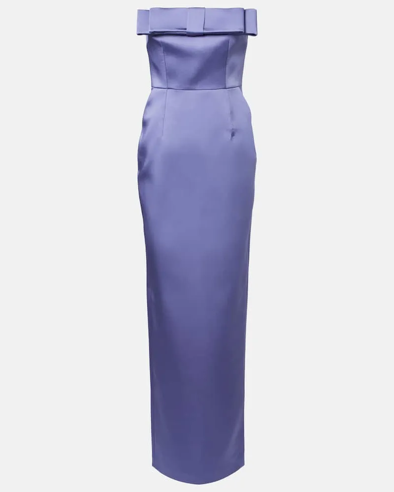 The New Arrivals Ilkyaz Ozel Robe Sisu aus Satin Lila