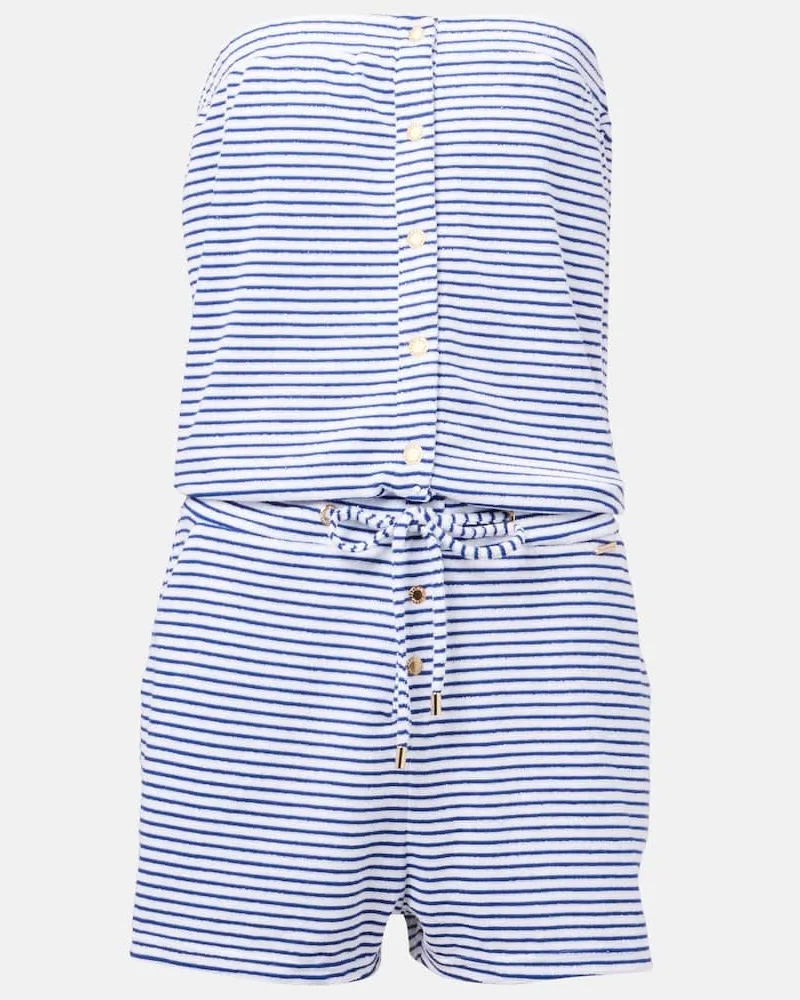 Melissa Odabash Playsuit Venus aus Frottee Blau