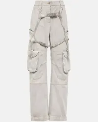 OFF-WHITE Cargohose Laundry aus Baumwoll-Jersey Nude