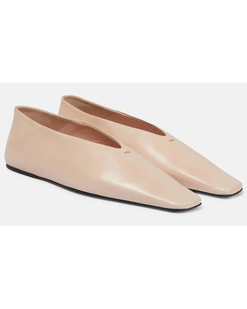 Jil Sander Ballerinas aus Leder Pink