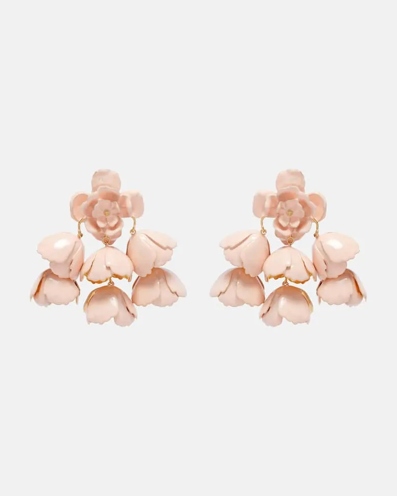 Chloé Chloé Ohrringe Flower Cloud mit Emaille Rosa